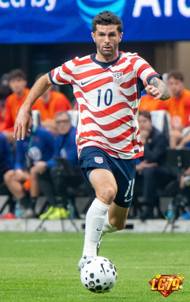 Christian Pulisic trong màu áo đội tuyển Mỹ năm 2026