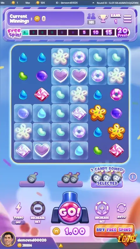 Cách chơi Sugar Blast LC79 — ảnh màn hình