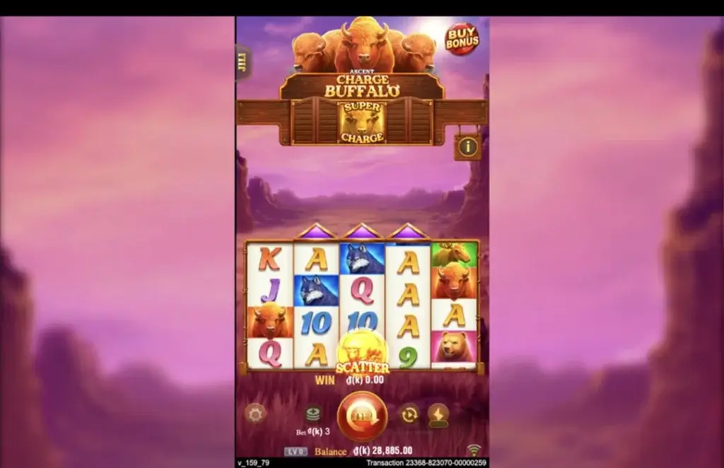 Ảnh giao diện chính game Charge Buffalo Ascent (slot JILI) chơi tại LC79