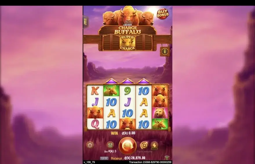 Ảnh bảng biểu tượng & tính năng game Charge Buffalo Ascent (slot JILI) chơi tại LC79