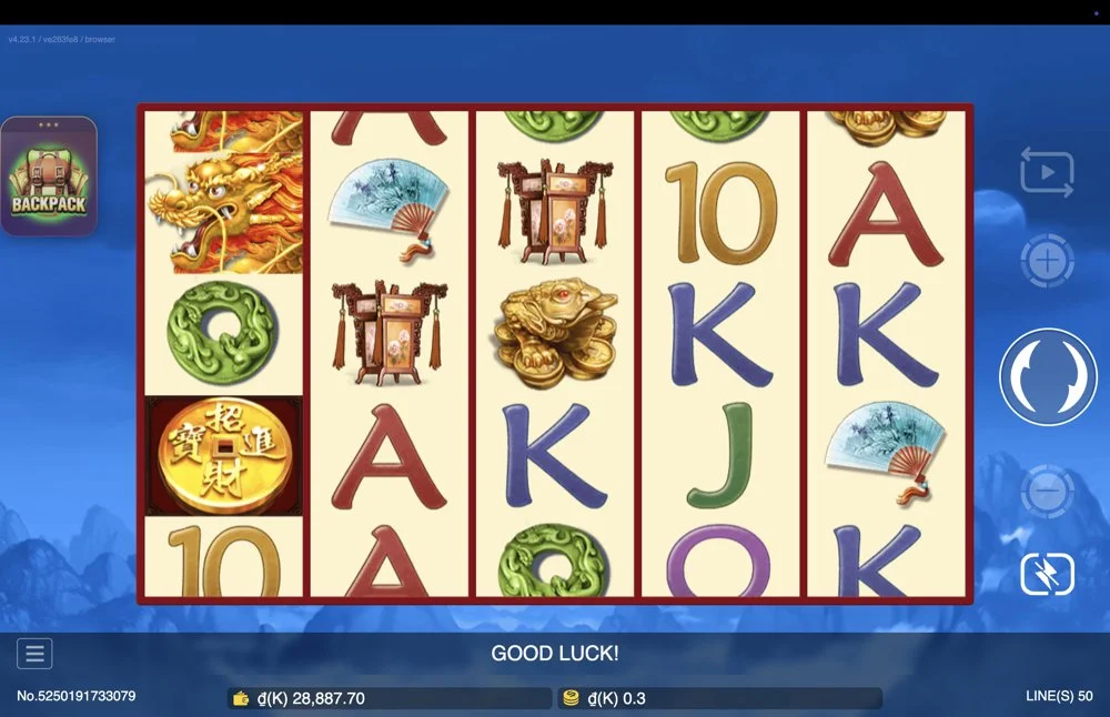 Ảnh bảng biểu tượng & tính năng game Dragon (slot JDB) chơi tại LC79