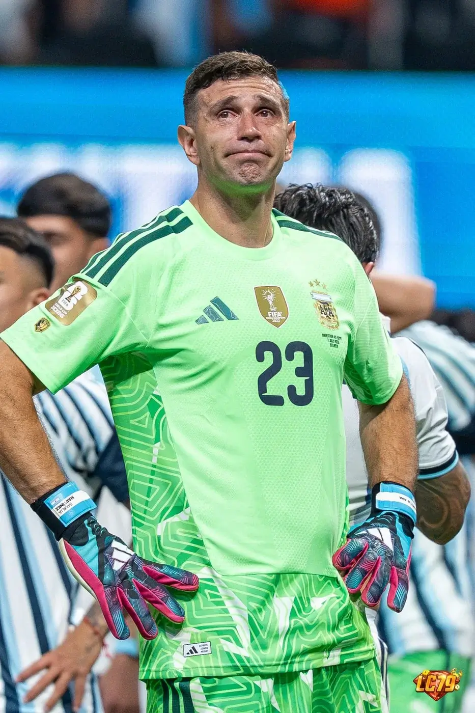 Emiliano Martinez trong màu áo Argentina tại World Cup 2026, ảnh đã đóng watermark LC79