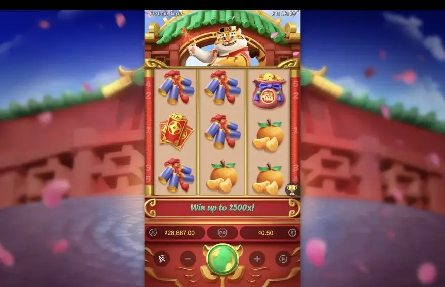 Ảnh màn hình gameplay game Fortune Tiger (slot LUCKY365) chơi tại LC79