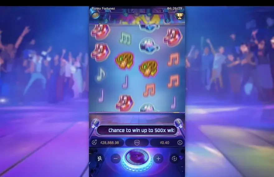 Ảnh bảng biểu tượng & tính năng game Funky Fortunez (slot PG) chơi tại LC79