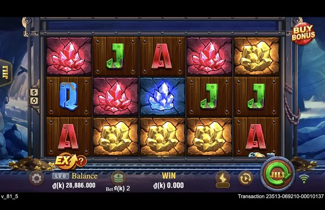 Ảnh giao diện chính game Gold Rush (slot FC) chơi tại LC79