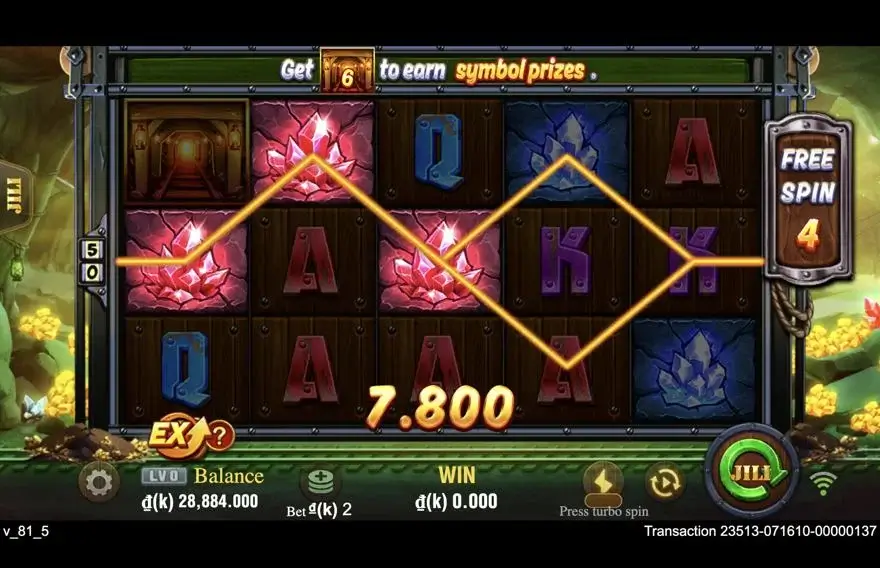 Ảnh bảng biểu tượng & tính năng game Gold Rush (slot FC) chơi tại LC79