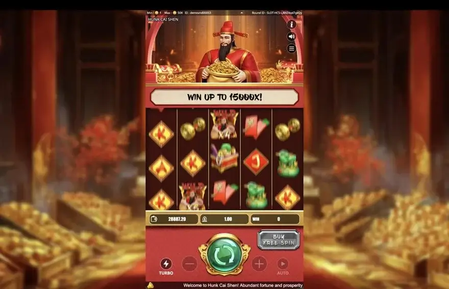 Ảnh màn hình gameplay game Hunk Cai Shen (Kingmidas #) (slot) chơi tại LC79