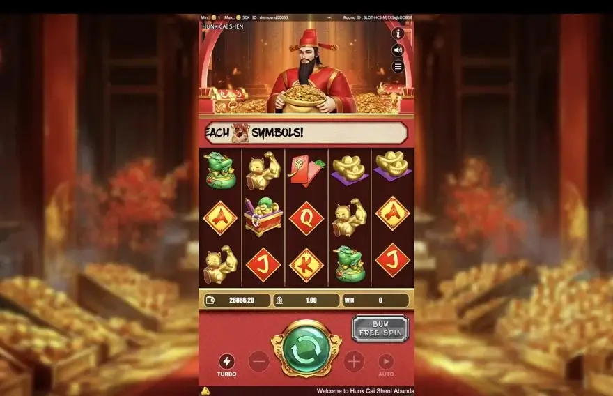 Ảnh bảng biểu tượng & tính năng game Hunk Cai Shen (Kingmidas #) (slot) chơi tại LC79