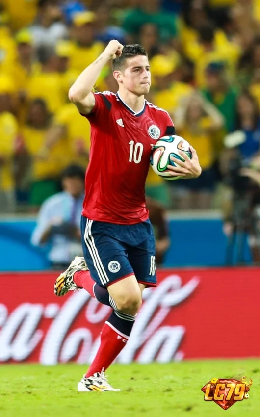 James Rodríguez trong màu áo Colombia