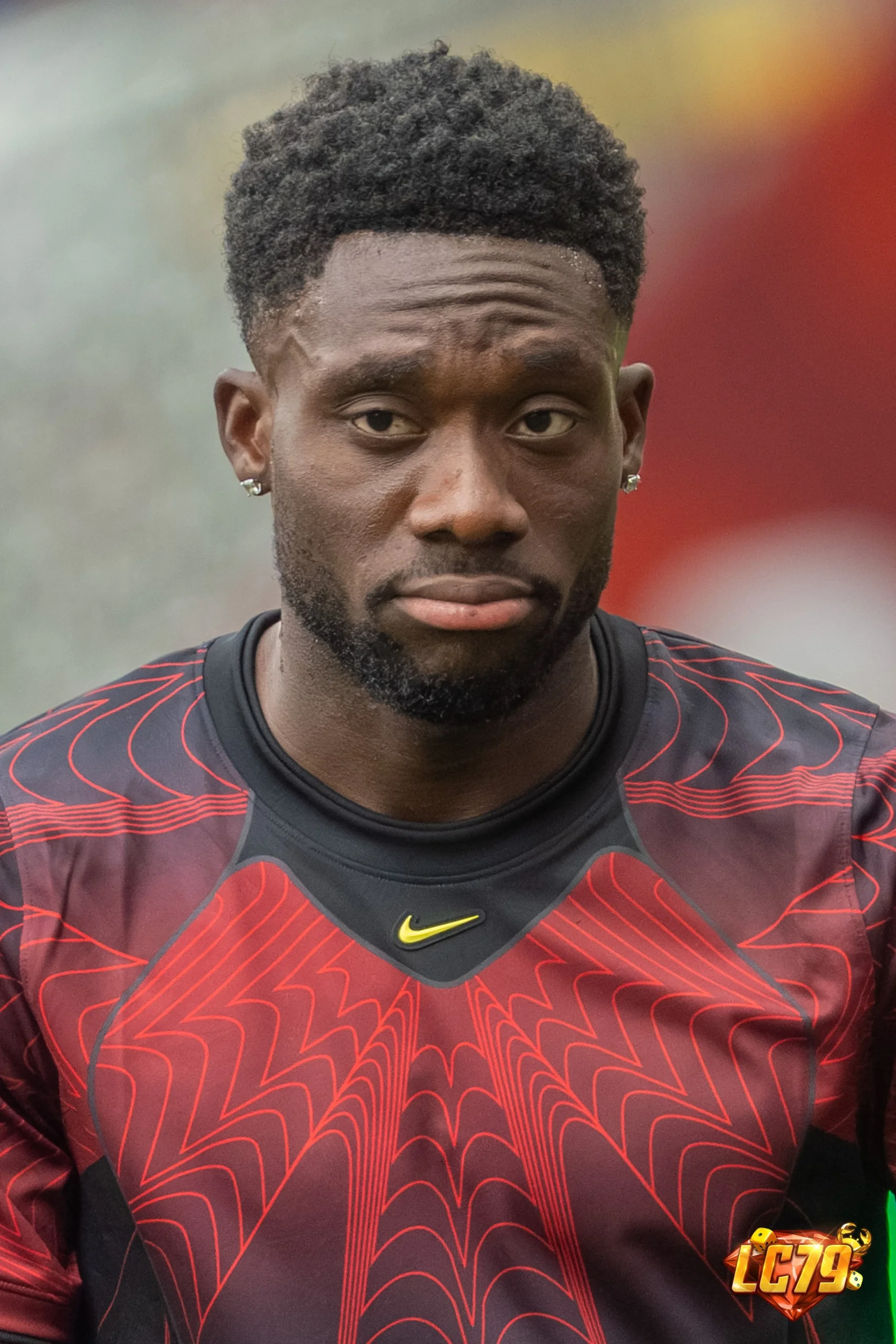 Alphonso Davies trước cặp Canada vs Morocco, ảnh đã watermark LC79