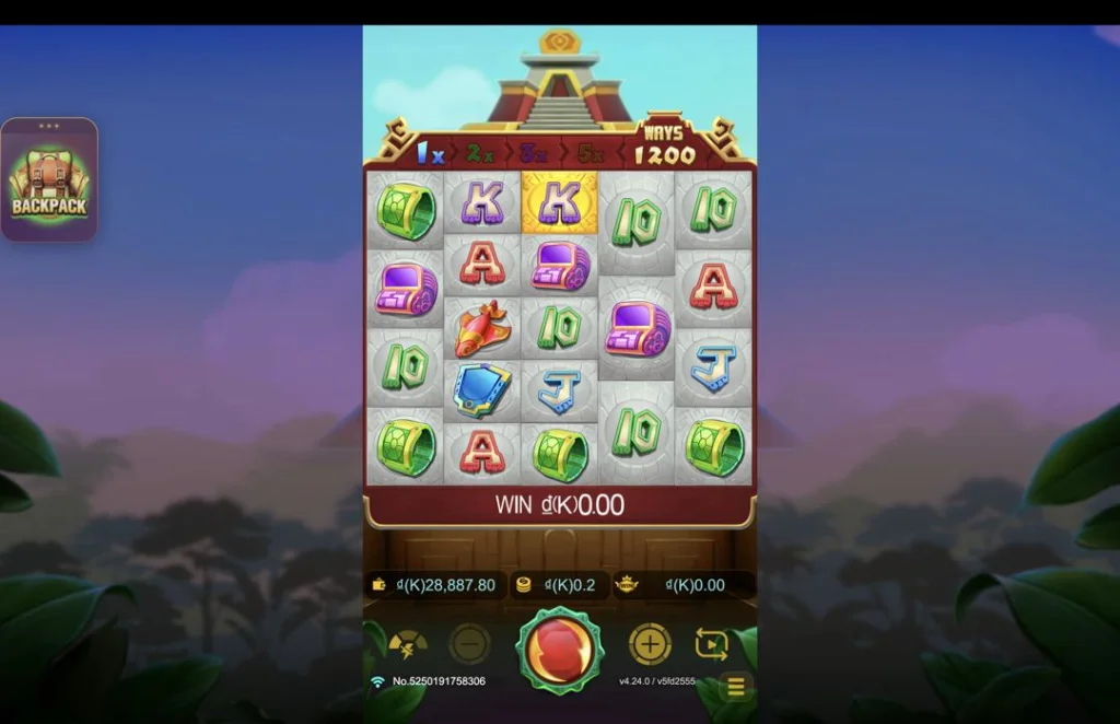 Ảnh giao diện chính game Maya Gold Crazy (slot JDB) chơi tại LC79