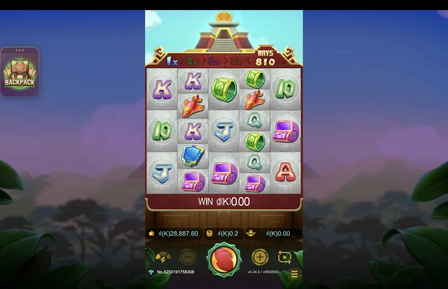 Ảnh màn hình gameplay game Maya Gold Crazy (slot JDB) chơi tại LC79