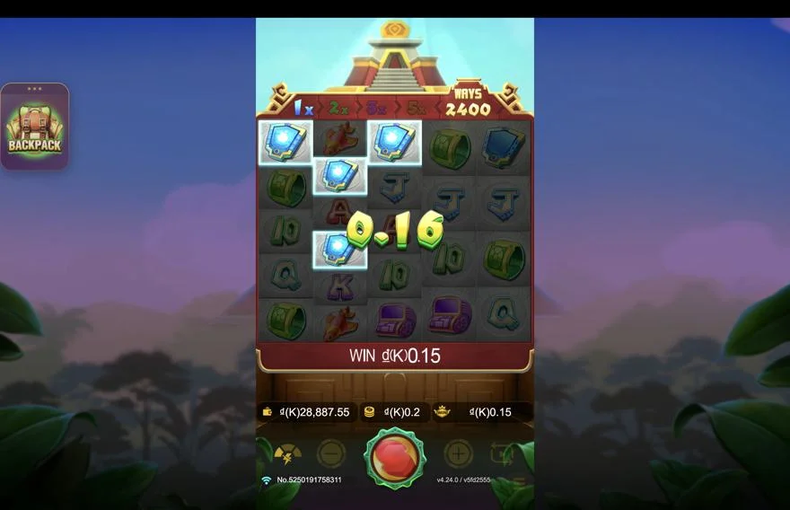 Ảnh bảng biểu tượng & tính năng game Maya Gold Crazy (slot JDB) chơi tại LC79