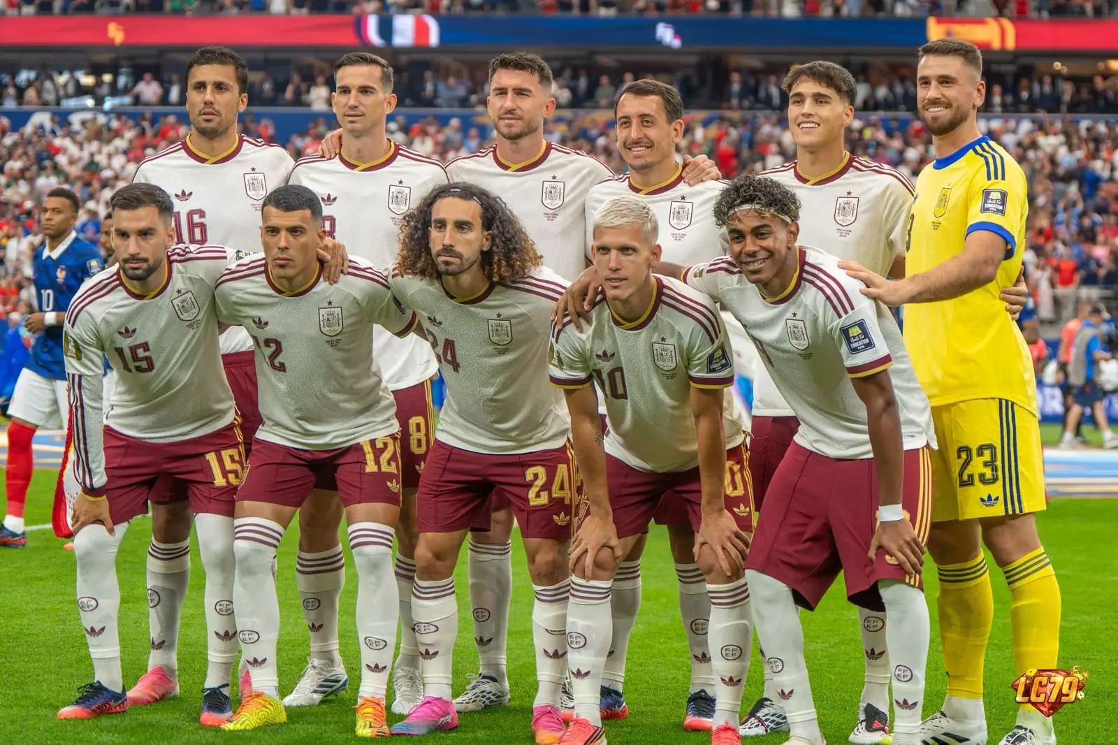 Đội hình Spain tại World Cup 2026, ảnh đã đóng watermark LC79