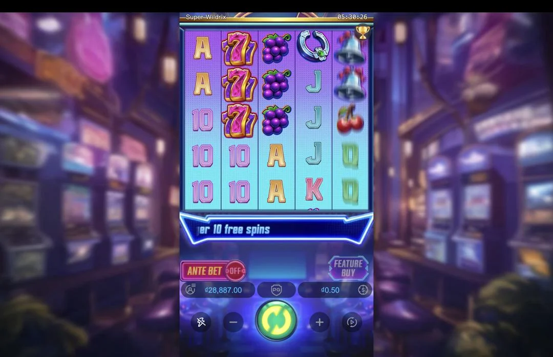 Ảnh giao diện chính game Super Wildrix (slot PG) chơi tại LC79