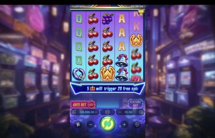 Ảnh bảng biểu tượng & tính năng game Super Wildrix (slot PG) chơi tại LC79