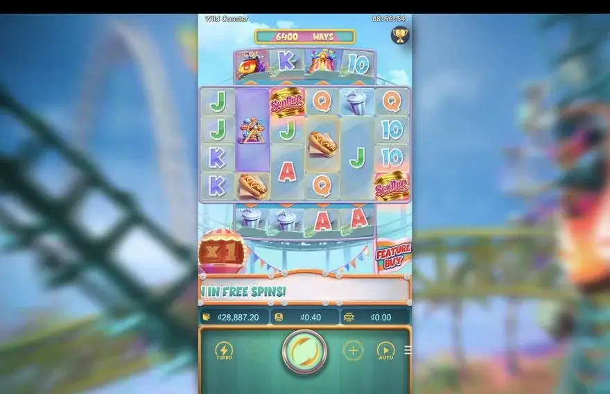 Ảnh màn hình gameplay game Wild Coaster (slot PG) chơi tại LC79