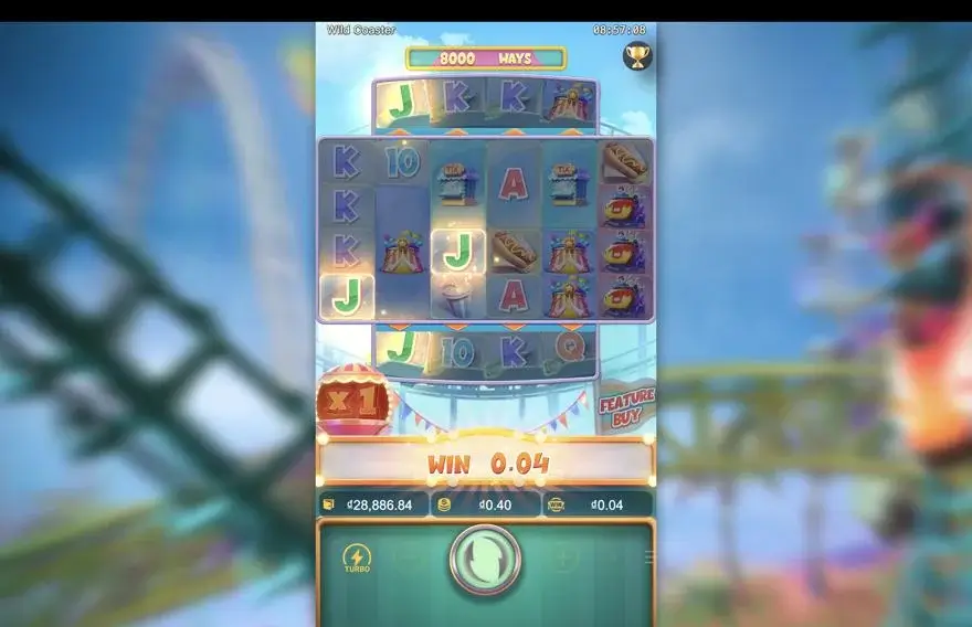 Ảnh bảng biểu tượng & tính năng game Wild Coaster (slot PG) chơi tại LC79