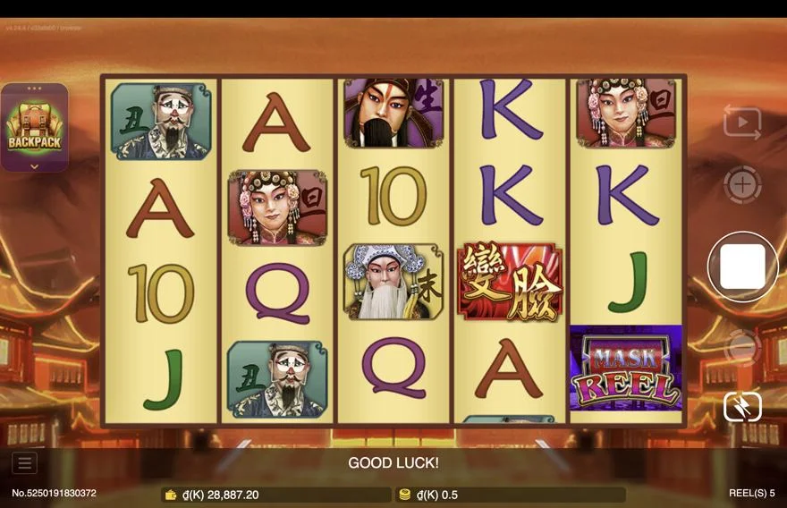 Ảnh màn hình gameplay game Winning Mask (slot JDB) chơi tại LC79