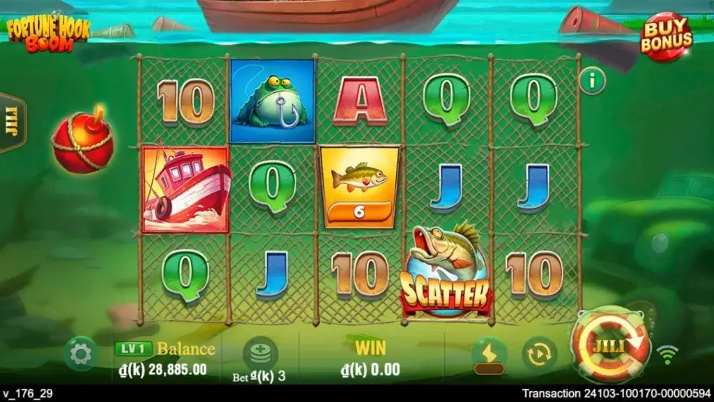 Ảnh giao diện chính game cách chơi fortune hook boom lc79 (slot) chơi tại LC79
