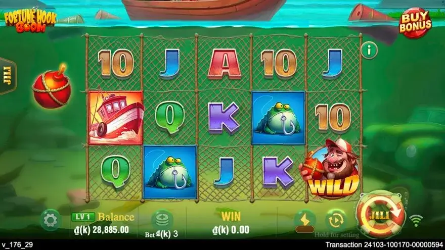 Ảnh màn hình gameplay game cách chơi fortune hook boom lc79 (slot) chơi tại LC79