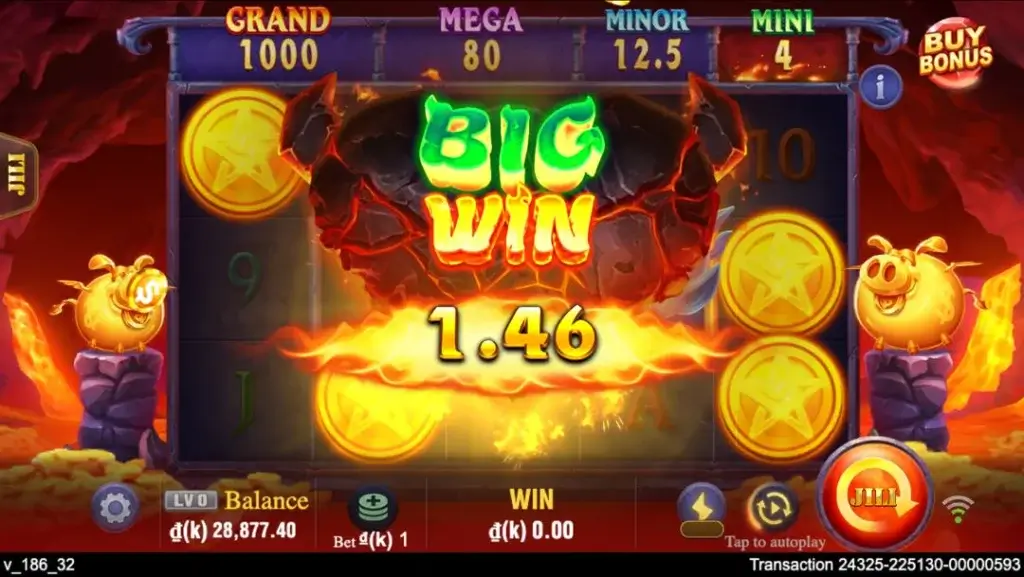 Ảnh giao diện chính game Devil Fire Twins (slot JILI) chơi tại LC79