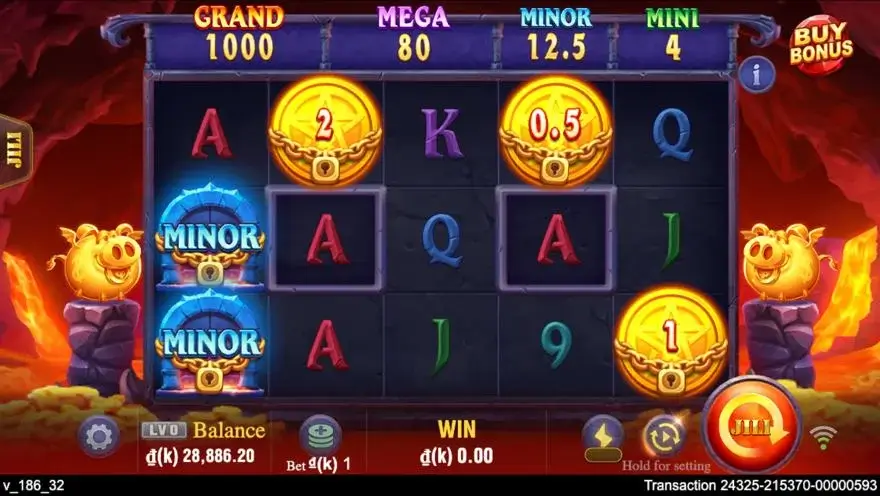 Ảnh màn hình gameplay game Devil Fire Twins (slot JILI) chơi tại LC79
