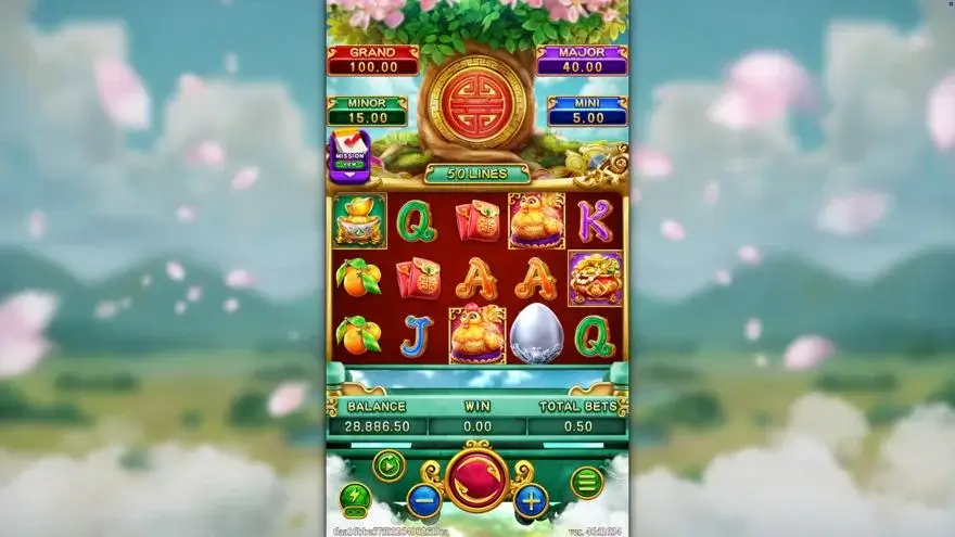 Ảnh bảng biểu tượng & tính năng game FORTUNE EGG (slot FC) chơi tại LC79