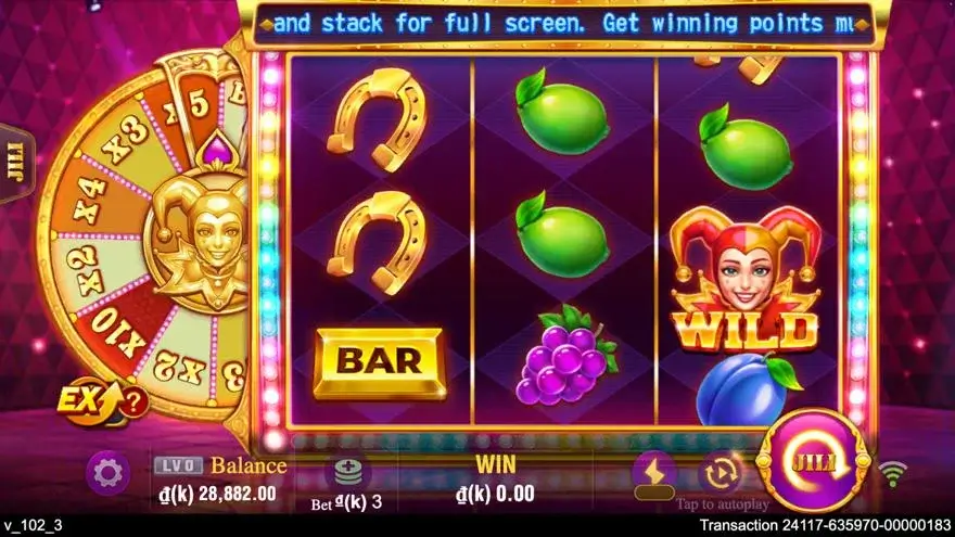 Ảnh màn hình gameplay game Golden Joker (slot JILI) chơi tại LC79
