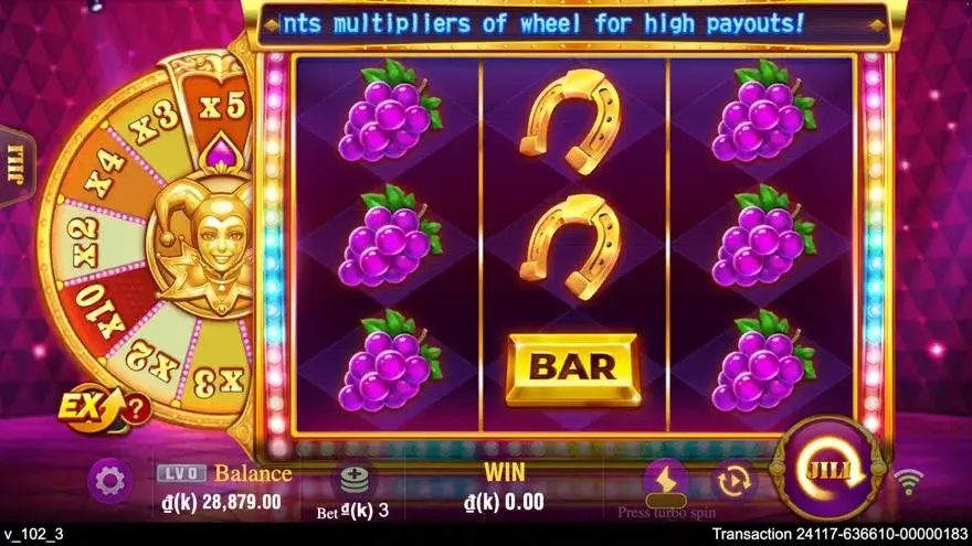 Ảnh bảng biểu tượng & tính năng game Golden Joker (slot JILI) chơi tại LC79