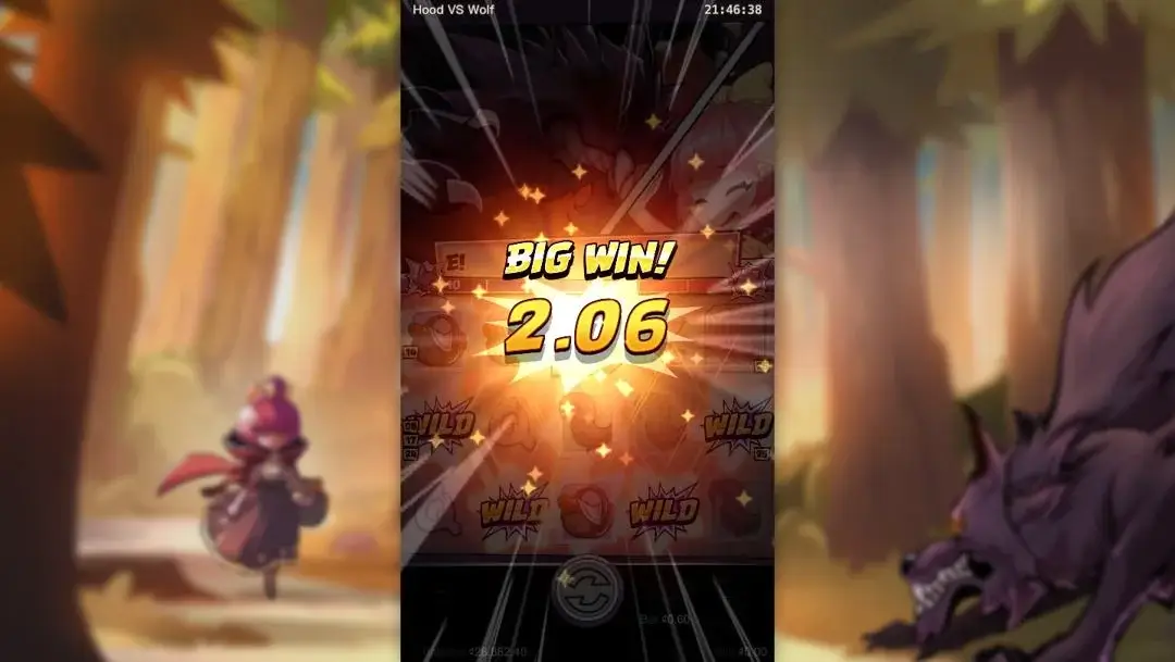 Ảnh giao diện chính game Hood vs Wolf (slot PG) chơi tại LC79