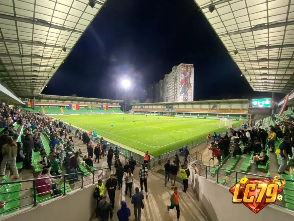Stadionul Zimbru Chisinau trước trận Moldova vs Faroe Islands 29/9 Nations League