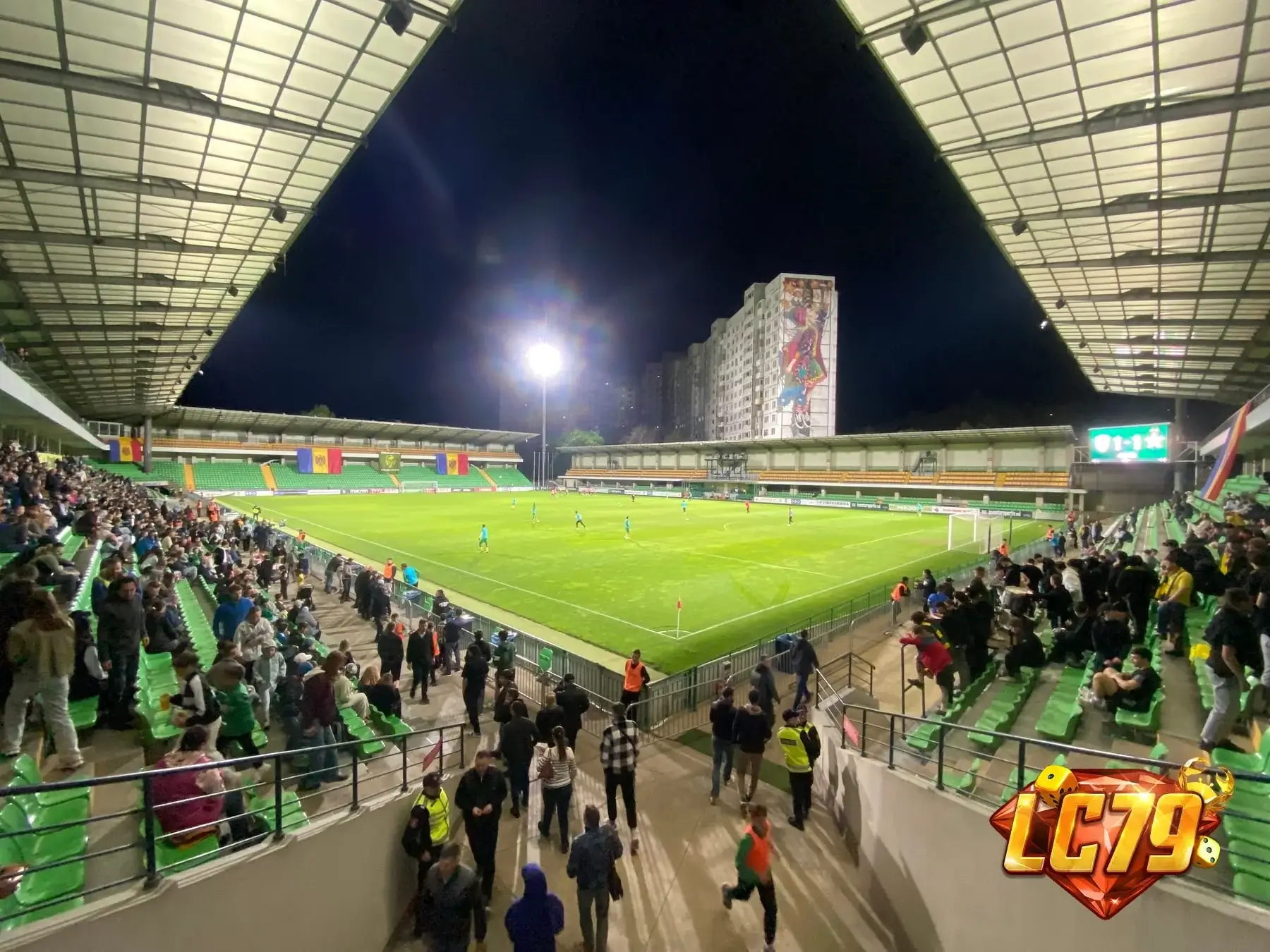 Stadionul Zimbru Chisinau trước trận Moldova vs Faroe Islands 29/9 Nations League