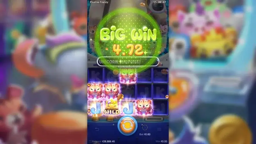 Ảnh màn hình gameplay game Plushie Frenzy (slot PG) chơi tại LC79