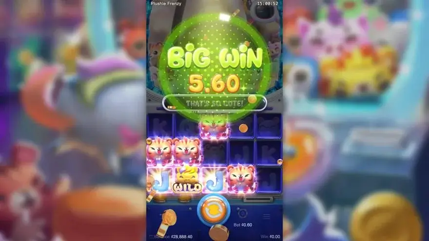 Ảnh bảng biểu tượng & tính năng game Plushie Frenzy (slot PG) chơi tại LC79
