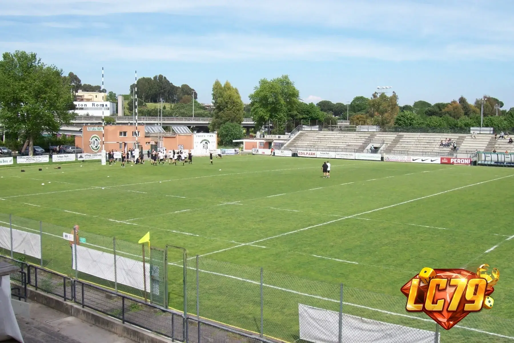 Stadio Tre Fontane, sân AS Roma Women trong bài Roma 0-6 Barcelona UWCL