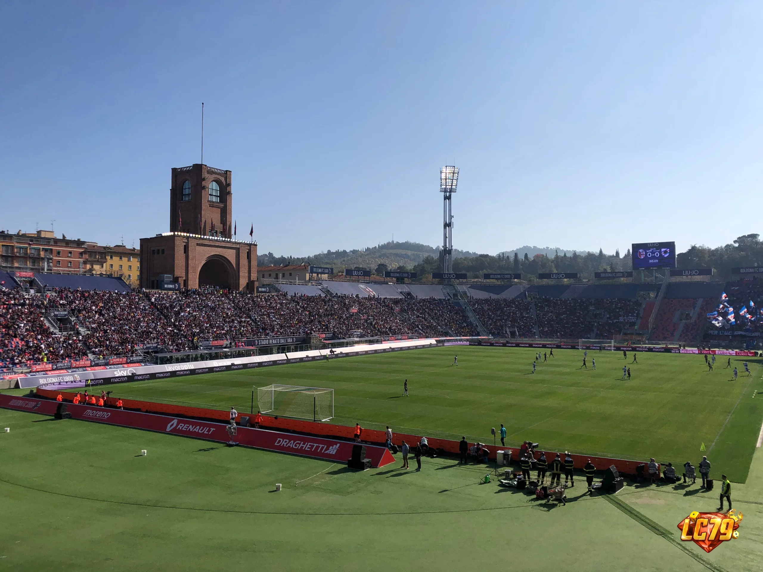 Stadio Renato Dall Ara trước trận Italy vs Turkiye UEFA Nations League A1