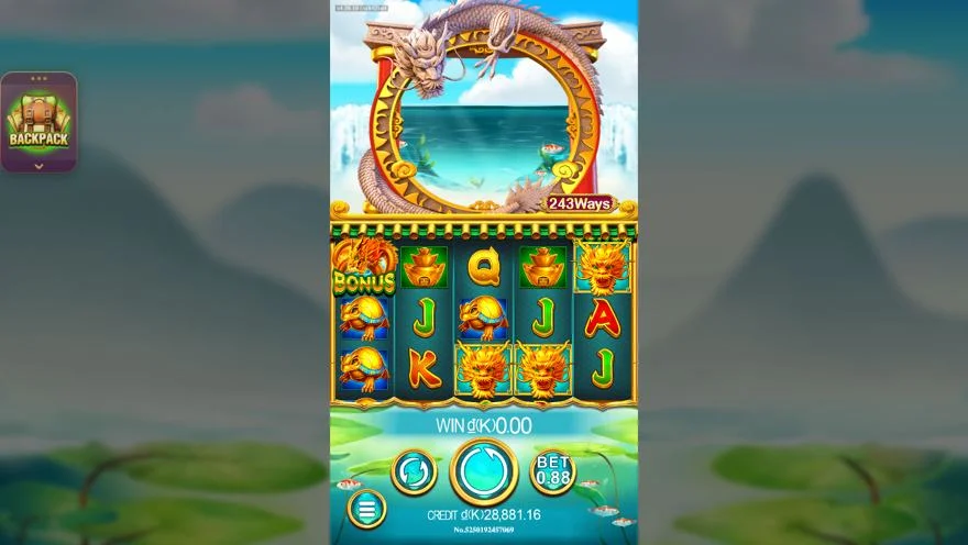 Ảnh màn hình gameplay game Dragons Gate (slot JDB) chơi tại LC79