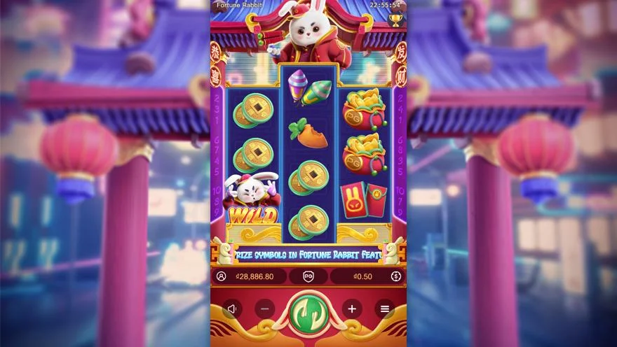 Ảnh màn hình gameplay game Fortune Rabbit (slot ACEWIN) chơi tại LC79