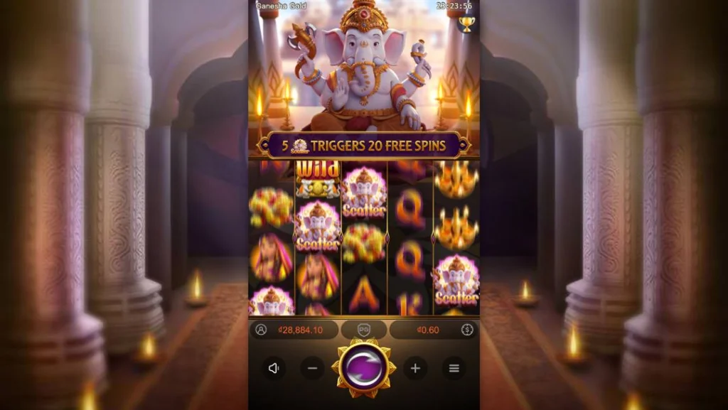 Ảnh giao diện chính game Ganesha Gold (slot PG) chơi tại LC79