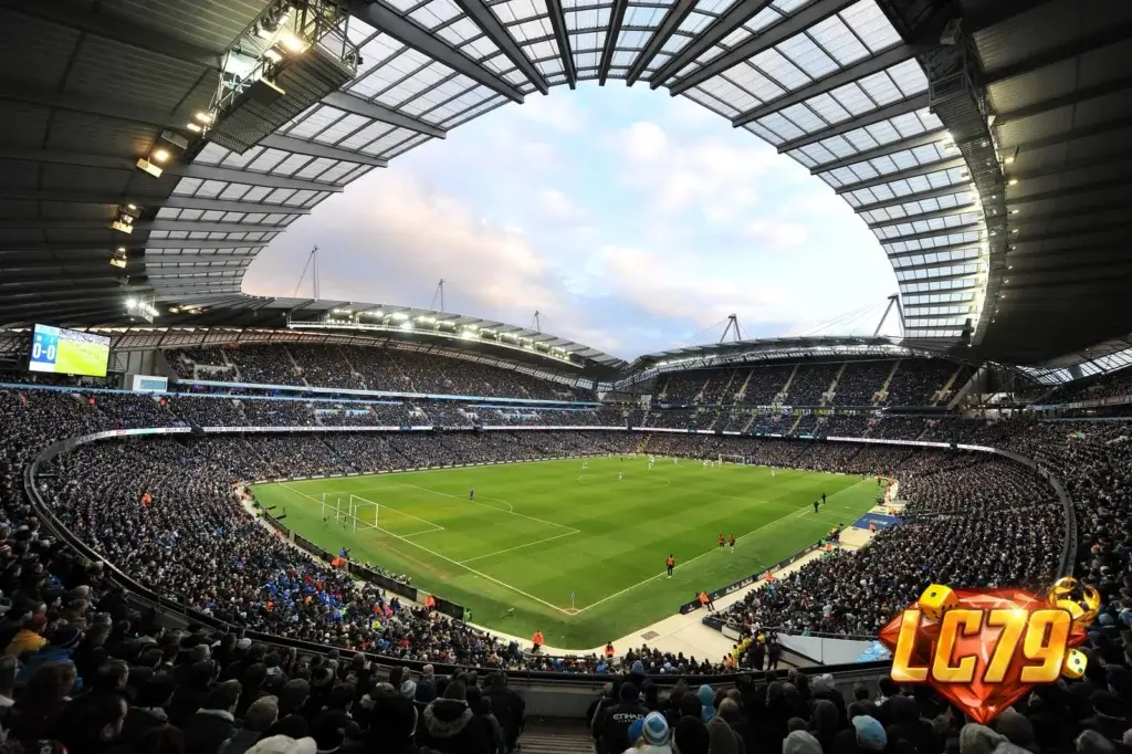 Etihad Stadium trước trận Manchester City Women vs Arsenal Women tại WSL