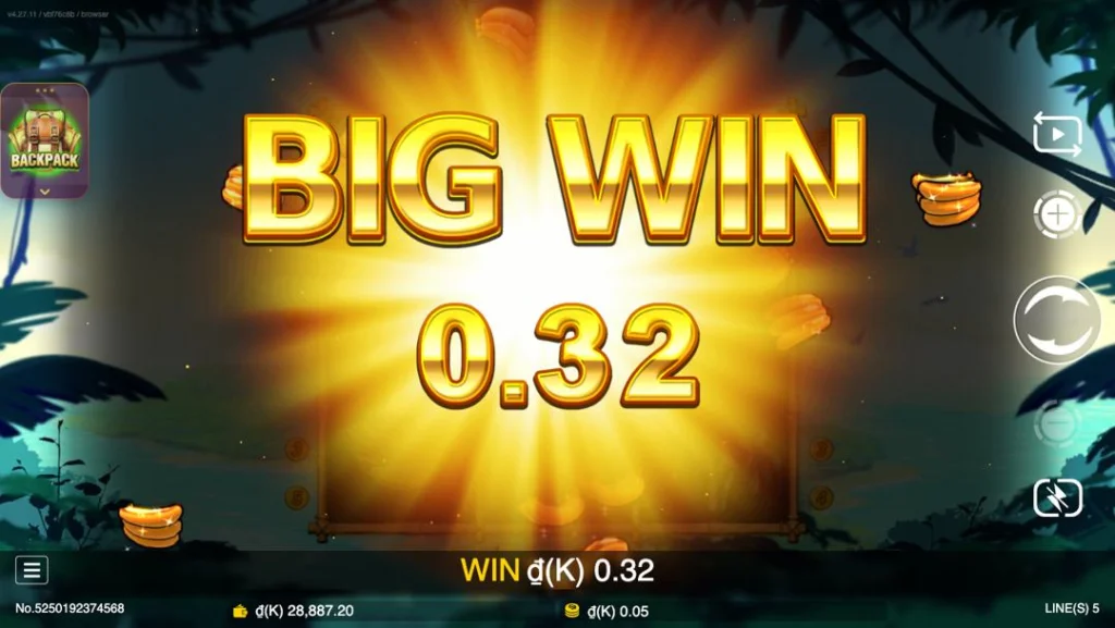 Ảnh giao diện chính game Triple King Kong (slot JDB) chơi tại LC79