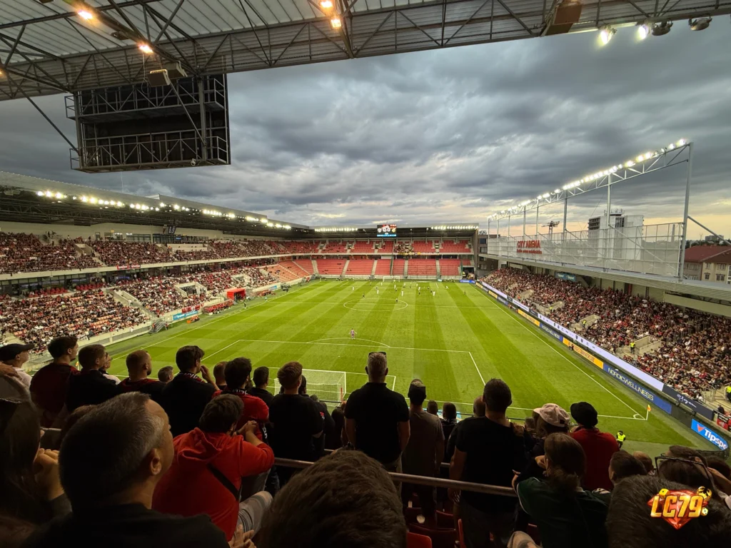 Štadión Antona Malatinského tại Trnava, nơi Ukraine gặp Hungary ở Nations League B2