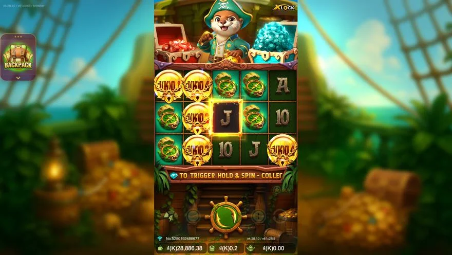 Ảnh màn hình gameplay game Voyage of Blast Raider X-Lock (slot JDB) chơi tại LC79
