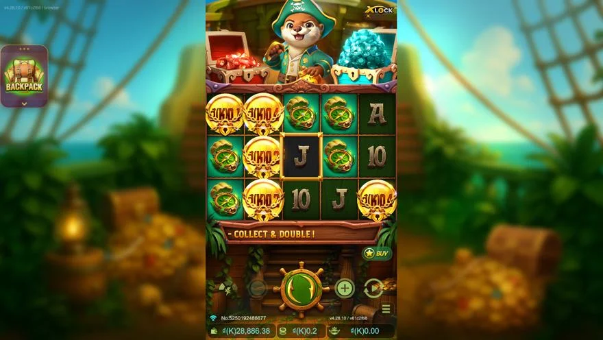 Ảnh bảng biểu tượng & tính năng game Voyage of Blast Raider X-Lock (slot JDB) chơi tại LC79