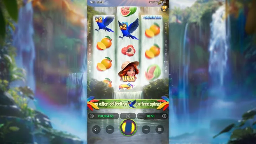 Ảnh bảng biểu tượng & tính năng game Wings of Iguazu (slot PG) chơi tại LC79